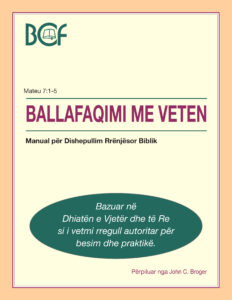 Albanian Self Confrontation manual cover