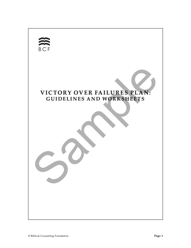 Victory Over Failures Plan pdf sample cover