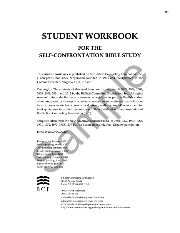 Student Workbook pdf sample cover